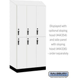 12" Wide Premier Wood Locker - Double Tier-3 Wide - 6 Feet High - 21" Deep by Salsbury