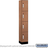 12" Wide Premier Wood Locker - Four Tier-1 Wide - 6 Feet High - 15" Deep by Salsbury