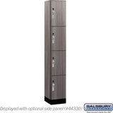 12" Wide Premier Wood Locker - Four Tier-1 Wide - 6 Feet High - 15" Deep by Salsbury