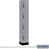 12" Wide Premier Wood Locker - Four Tier-1 Wide - 6 Feet High - 15" Deep by Salsbury