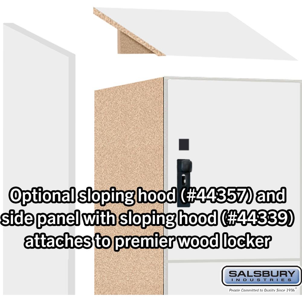 12" Wide Premier Wood Locker - Four Tier-1 Wide - 6 Feet High - 15" Deep by Salsbury