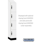 12" Wide Premier Wood Locker - Four Tier-1 Wide - 6 Feet High - 18" Deep by Salsbury