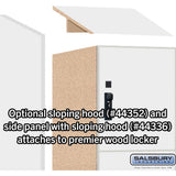 12" Wide Premier Wood Locker - Four Tier-1 Wide - 6 Feet High - 21" Deep by Salsbury