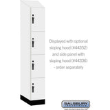 12" Wide Premier Wood Locker - Four Tier-1 Wide - 6 Feet High - 21" Deep by Salsbury