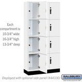 12" Wide Premier Wood Locker - Four Tier-3 Wide - 6 Feet High - 15" Deep by Salsbury