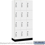 12" Wide Premier Wood Locker - Four Tier-3 Wide - 6 Feet High - 18" Deep by Salsbury