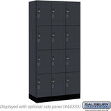12" Wide Premier Wood Locker - Four Tier-3 Wide - 6 Feet High - 18" Deep by Salsbury