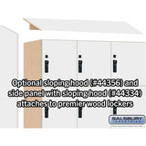 12" Wide Premier Wood Locker - Four Tier-3 Wide - 6 Feet High - 18" Deep by Salsbury