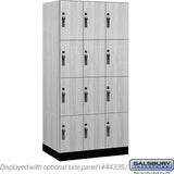 12" Wide Premier Wood Locker - Four Tier-3 Wide - 6 Feet High - 21" Deep by Salsbury