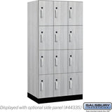 12" Wide Premier Wood Locker - Four Tier-3 Wide - 6 Feet High - 21" Deep by Salsbury