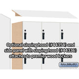 12" Wide Premier Wood Locker - Four Tier-3 Wide - 6 Feet High - 21" Deep by Salsbury