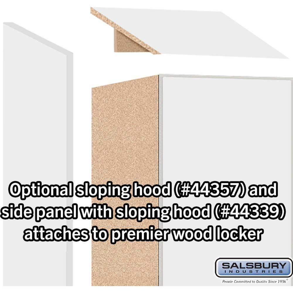 12" Wide Premier Wood Locker - Single Tier - 1 Wide - 6 Feet High - 15" Deep by Salsbury