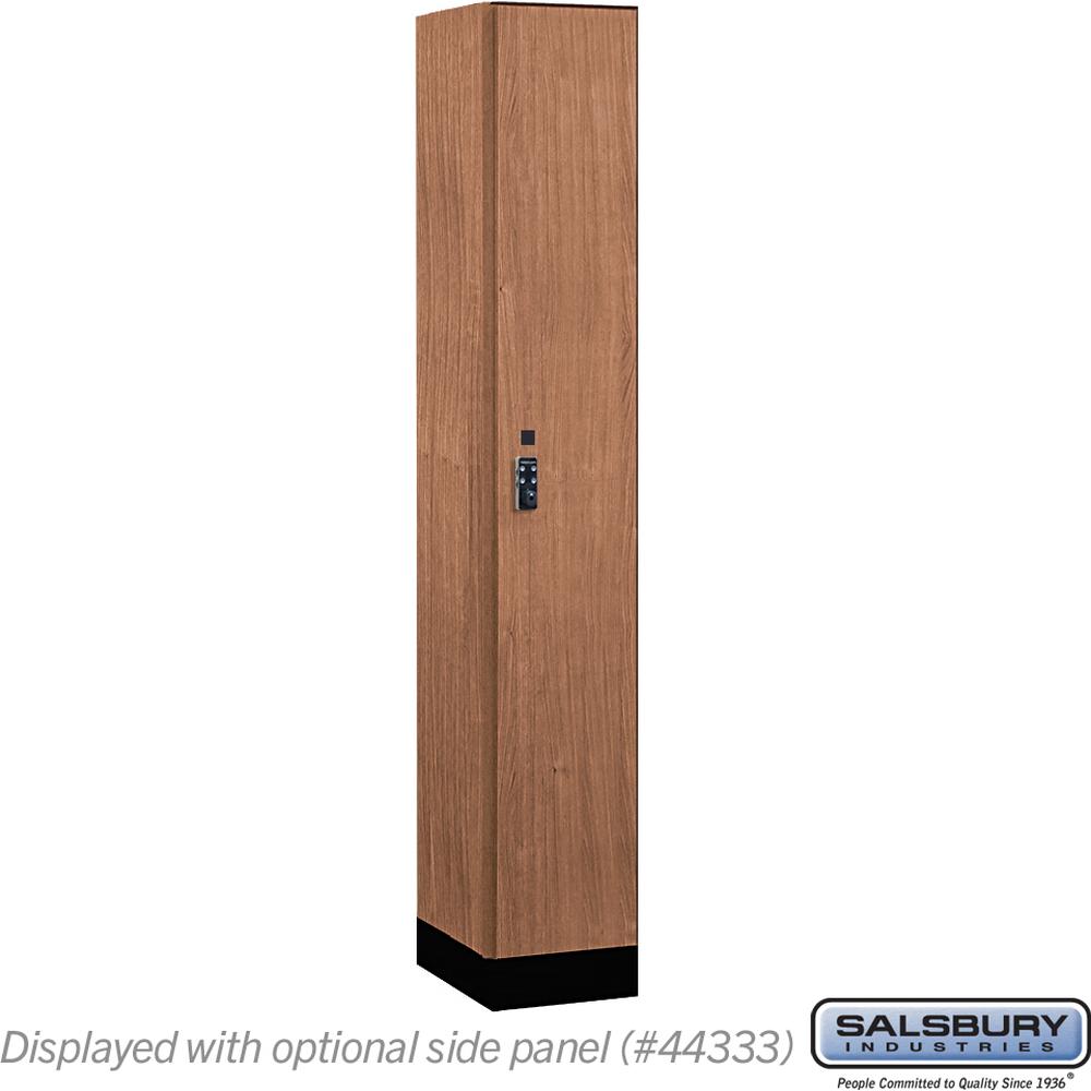 12" Wide Premier Wood Locker - Single Tier - 1 Wide - 6 Feet High - 18" Deep by Salsbury