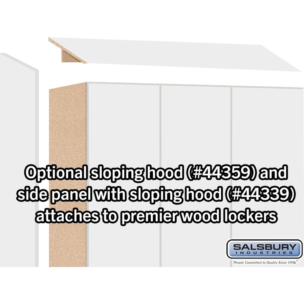 12" Wide Premier Wood Locker - Single Tier - 3 Wide - 6 Feet High - 15" Deep by Salsbury