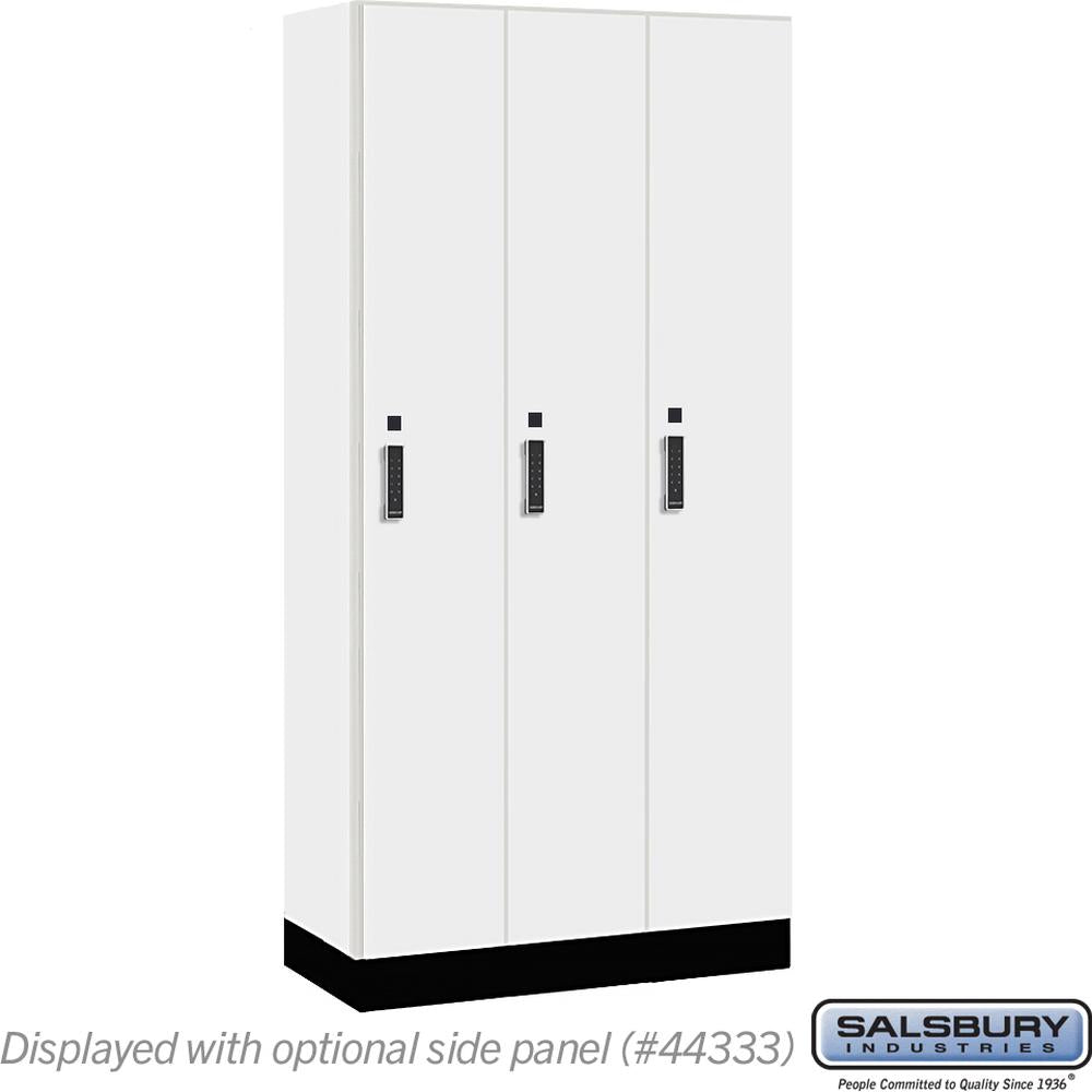 12" Wide Premier Wood Locker - Single Tier - 3 Wide - 6 Feet High - 18" Deep by Salsbury