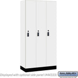 12" Wide Premier Wood Locker - Single Tier - 3 Wide - 6 Feet High - 18" Deep by Salsbury