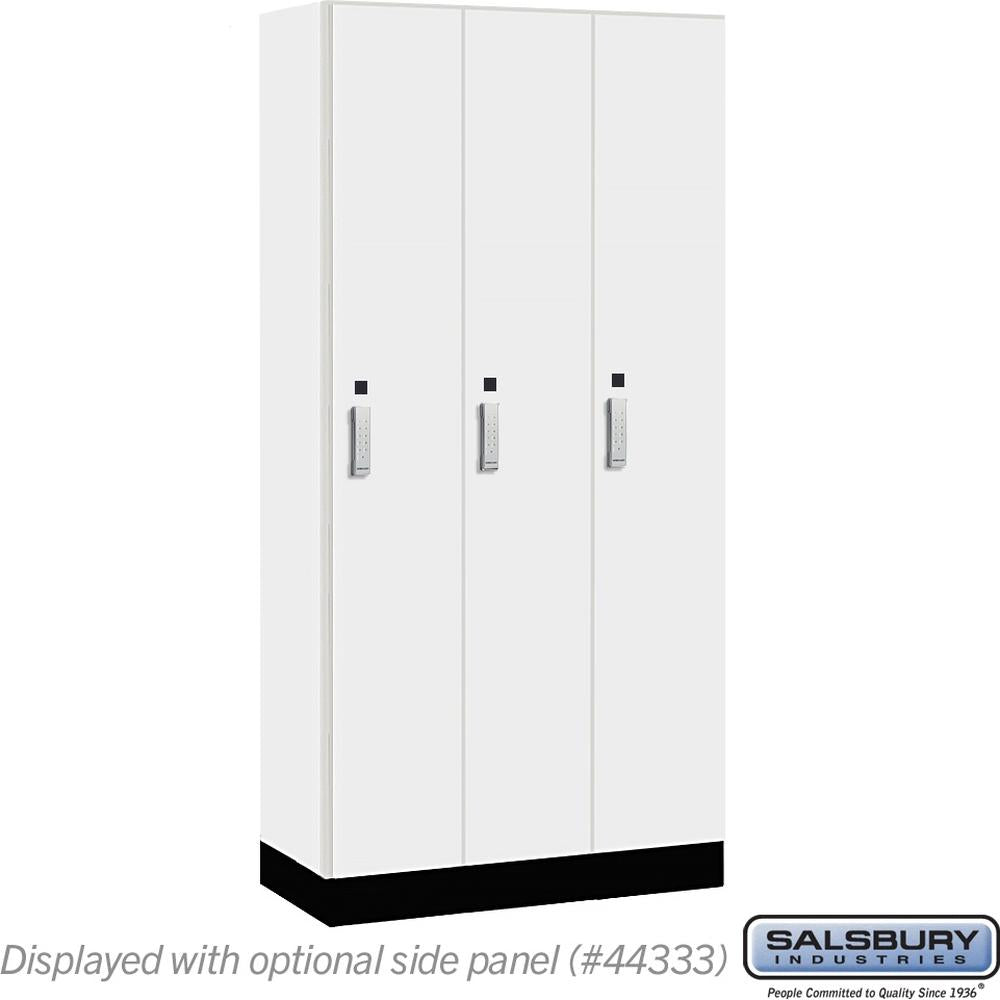 12" Wide Premier Wood Locker - Single Tier - 3 Wide - 6 Feet High - 18" Deep by Salsbury