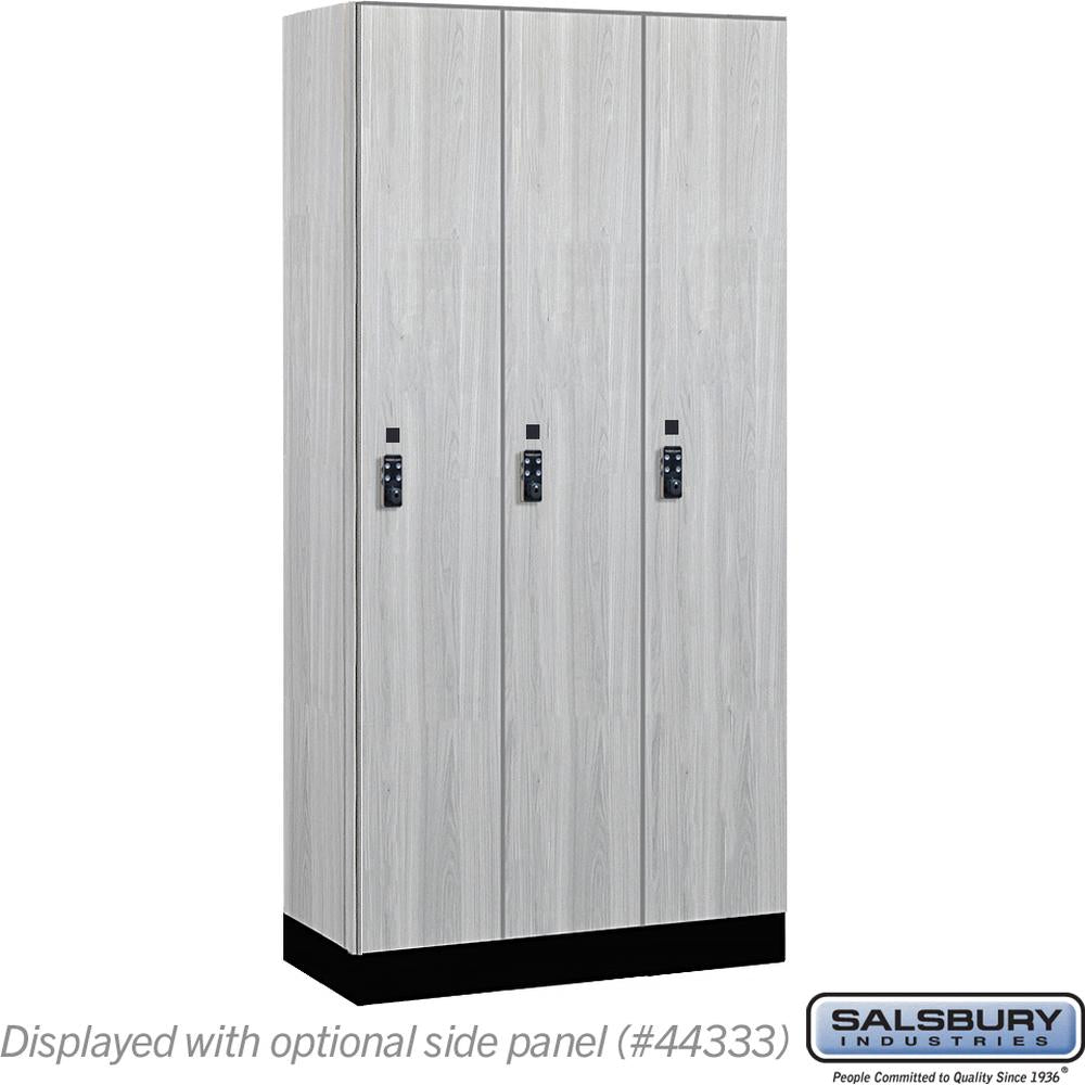 12" Wide Premier Wood Locker - Single Tier - 3 Wide - 6 Feet High - 18" Deep by Salsbury