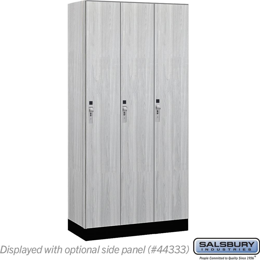 12" Wide Premier Wood Locker - Single Tier - 3 Wide - 6 Feet High - 18" Deep by Salsbury