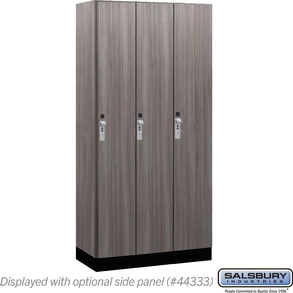 12" Wide Premier Wood Locker - Single Tier - 3 Wide - 6 Feet High - 18" Deep by Salsbury