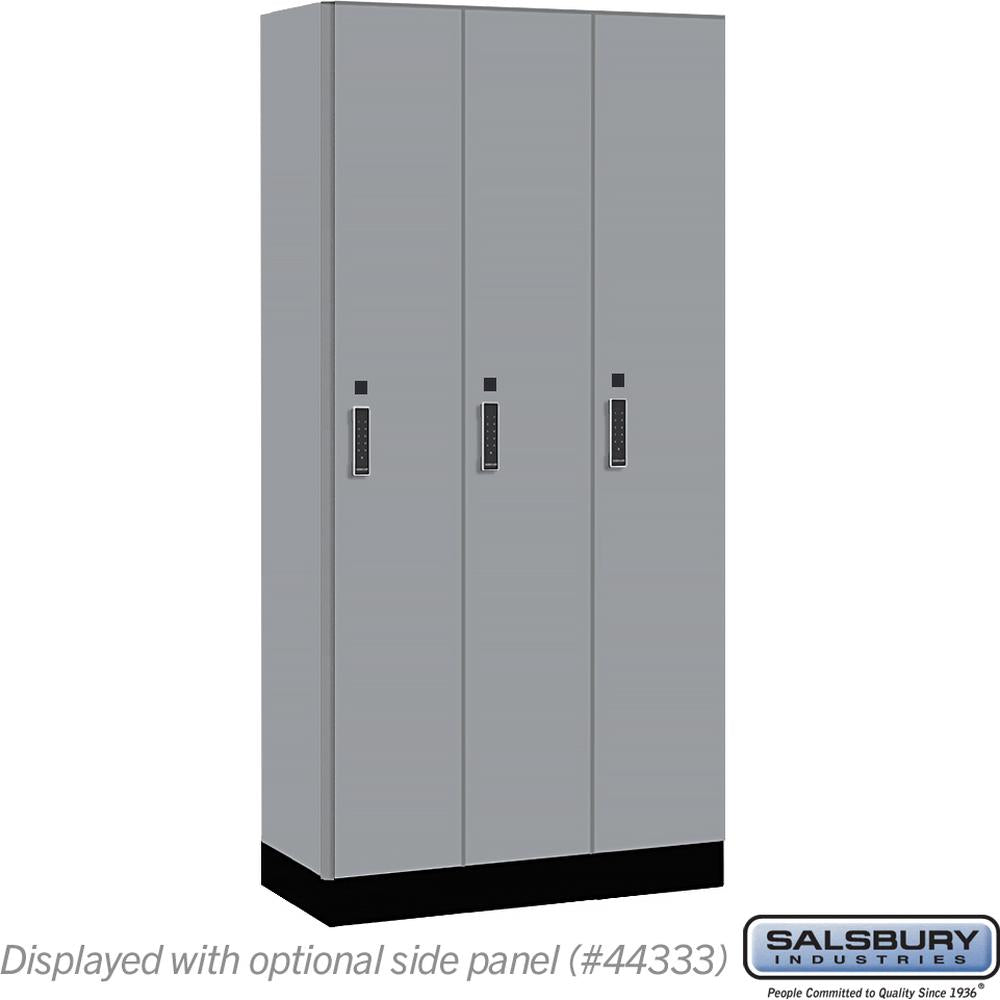 12" Wide Premier Wood Locker - Single Tier - 3 Wide - 6 Feet High - 18" Deep by Salsbury