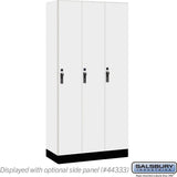 12" Wide Premier Wood Locker - Single Tier - 3 Wide - 6 Feet High - 18" Deep by Salsbury