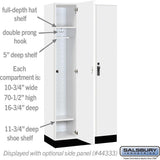 12" Wide Premier Wood Locker - Single Tier - 3 Wide - 6 Feet High - 18" Deep by Salsbury
