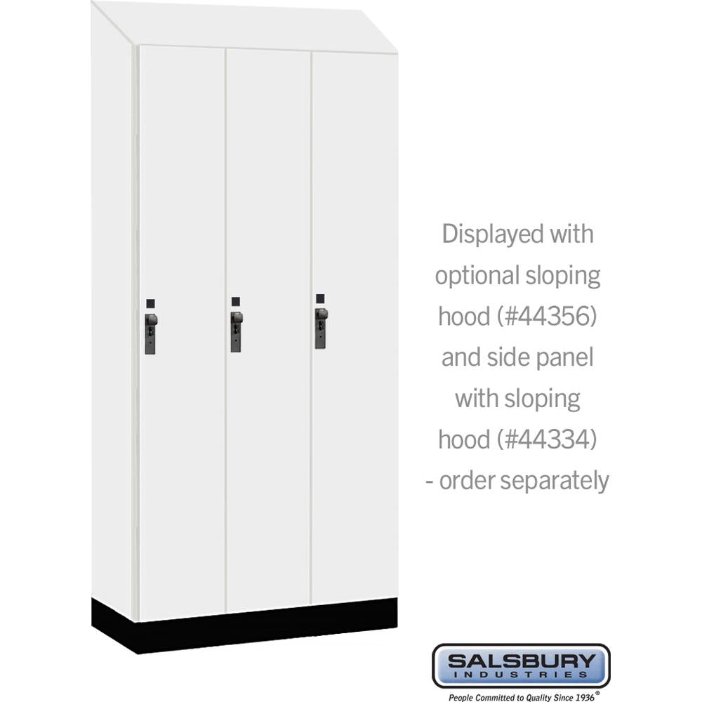 12" Wide Premier Wood Locker - Single Tier - 3 Wide - 6 Feet High - 18" Deep by Salsbury