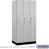 12" Wide Premier Wood Locker - Single Tier - 3 Wide - 6 Feet High - 21" Deep by Salsbury