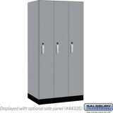 12" Wide Premier Wood Locker - Single Tier - 3 Wide - 6 Feet High - 21" Deep by Salsbury