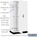 12" Wide Premier Wood Locker - Single Tier - 3 Wide - 6 Feet High - 21" Deep by Salsbury