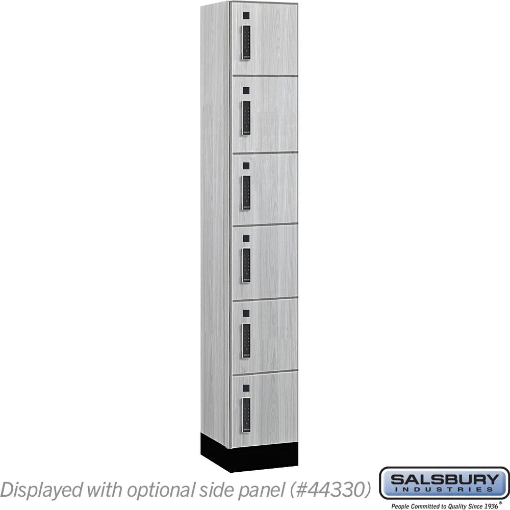 12" Wide Premier Wood Locker - Six Tier Box Style-1 Wide - 6 Feet High - 15" Deep by Salsbury