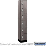 12" Wide Premier Wood Locker - Six Tier Box Style-1 Wide - 6 Feet High - 15" Deep by Salsbury