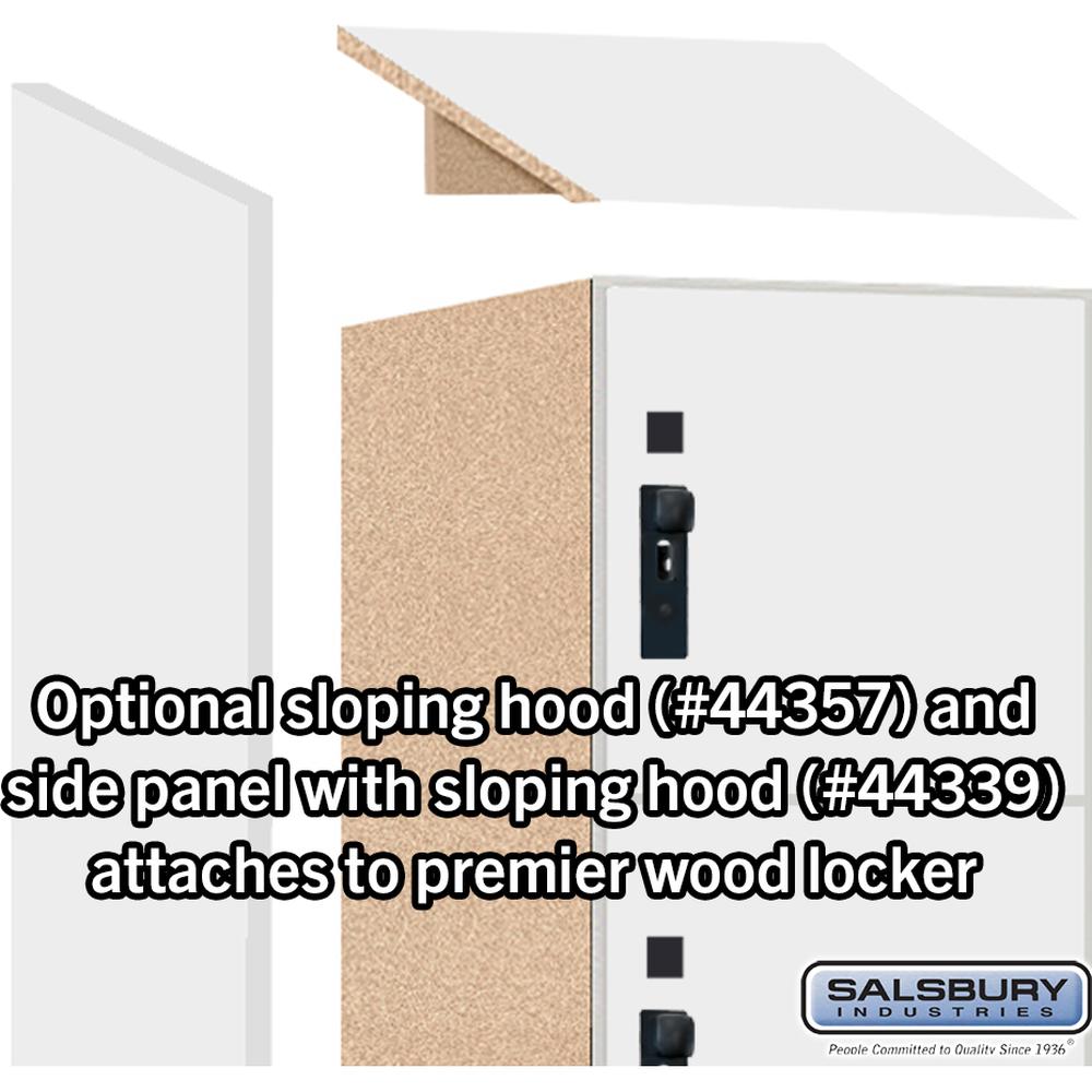 12" Wide Premier Wood Locker - Six Tier Box Style-1 Wide - 6 Feet High - 15" Deep by Salsbury