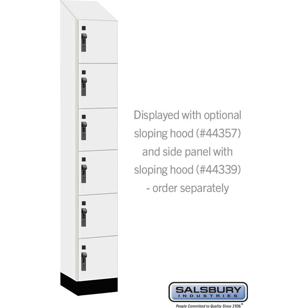 12" Wide Premier Wood Locker - Six Tier Box Style-1 Wide - 6 Feet High - 15" Deep by Salsbury