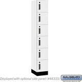 12" Wide Premier Wood Locker - Six Tier Box Style-1 Wide - 6 Feet High - 18" Deep by Salsbury
