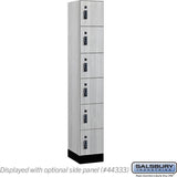 12" Wide Premier Wood Locker - Six Tier Box Style-1 Wide - 6 Feet High - 18" Deep by Salsbury