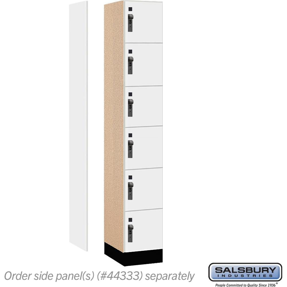 12" Wide Premier Wood Locker - Six Tier Box Style-1 Wide - 6 Feet High - 18" Deep by Salsbury