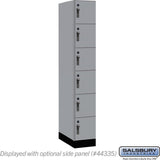 12" Wide Premier Wood Locker - Six Tier Box Style-1 Wide - 6 Feet High - 21" Deep by Salsbury