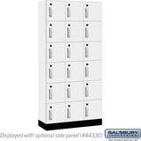 12" Wide Premier Wood Locker - Six Tier Box Style-3 Wide - 6 Feet High - 15" Deep by Salsbury