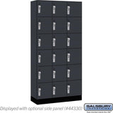 12" Wide Premier Wood Locker - Six Tier Box Style-3 Wide - 6 Feet High - 15" Deep by Salsbury