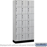 12" Wide Premier Wood Locker - Six Tier Box Style-3 Wide - 6 Feet High - 15" Deep by Salsbury