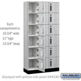 12" Wide Premier Wood Locker - Six Tier Box Style-3 Wide - 6 Feet High - 15" Deep by Salsbury