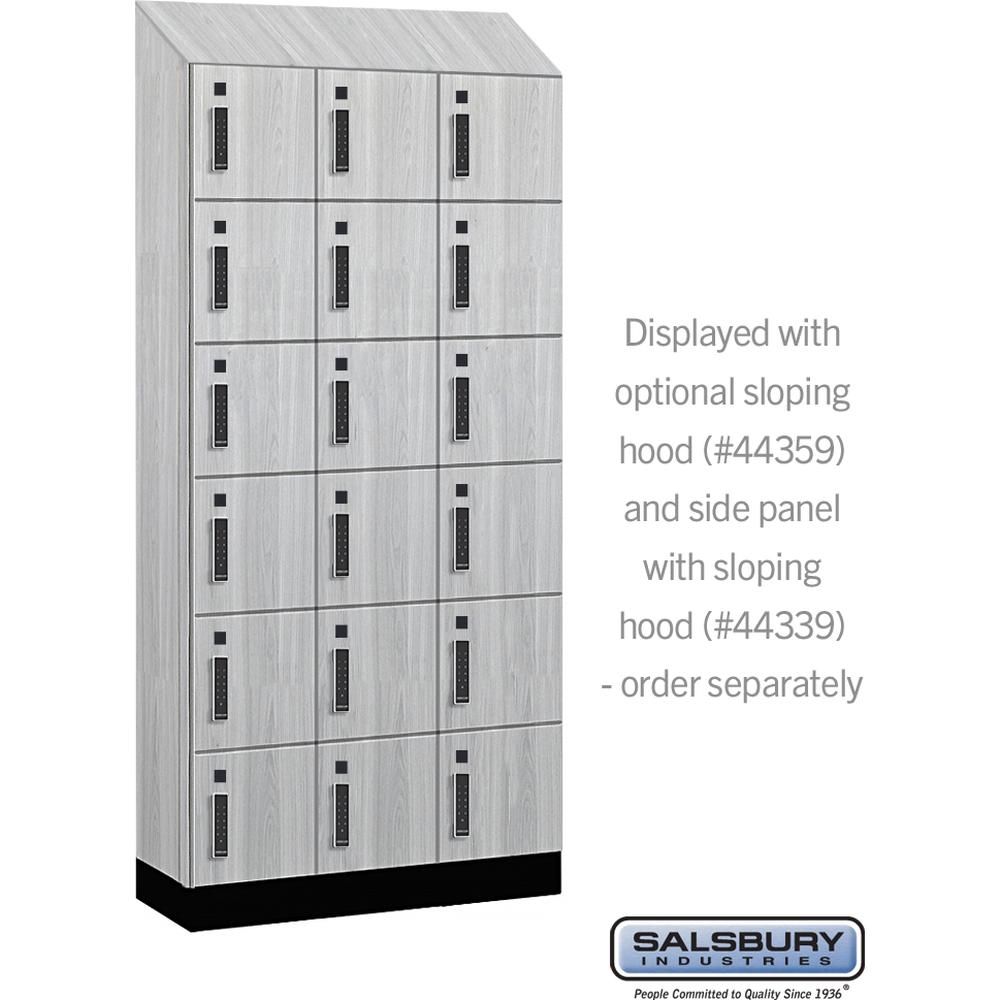 12" Wide Premier Wood Locker - Six Tier Box Style-3 Wide - 6 Feet High - 15" Deep by Salsbury