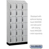 12" Wide Premier Wood Locker - Six Tier Box Style-3 Wide - 6 Feet High - 15" Deep by Salsbury
