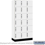 12" Wide Premier Wood Locker - Six Tier Box Style-3 Wide - 6 Feet High - 18" Deep by Salsbury