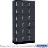 12" Wide Premier Wood Locker - Six Tier Box Style-3 Wide - 6 Feet High - 18" Deep by Salsbury
