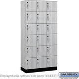 12" Wide Premier Wood Locker - Six Tier Box Style-3 Wide - 6 Feet High - 18" Deep by Salsbury