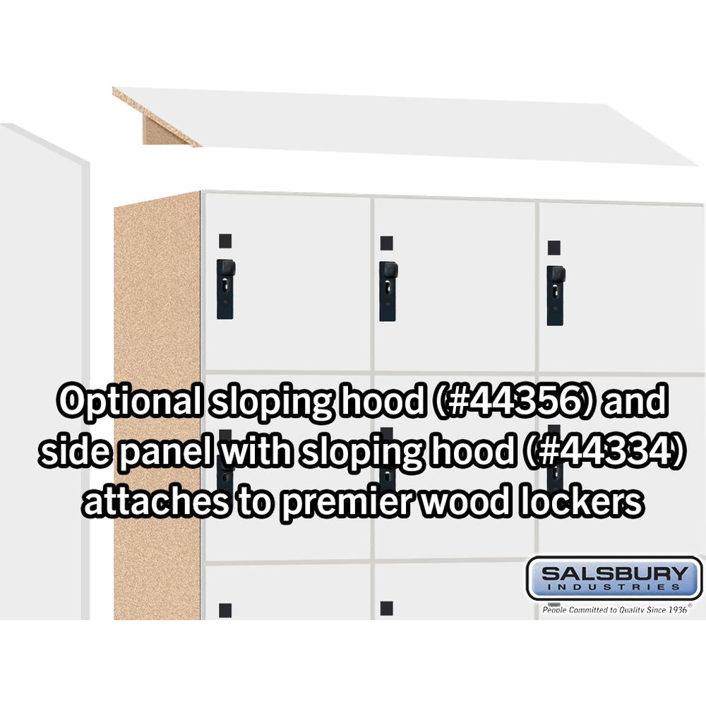 12" Wide Premier Wood Locker - Six Tier Box Style-3 Wide - 6 Feet High - 18" Deep by Salsbury