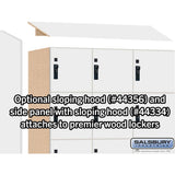 12" Wide Premier Wood Locker - Six Tier Box Style-3 Wide - 6 Feet High - 18" Deep by Salsbury